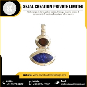 Colgante de cuentas de piedras preciosas de Plata de Ley 925, abalorios finos en embalaje a granel - Product Image 2