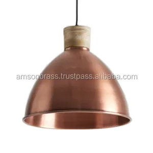 Antique Copper Pendant Lamp Simple Hanging Light