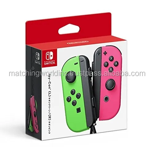 ニンテンドースイッチjoyconグリーン/ピンクコントローラー