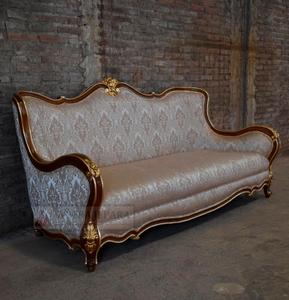 Muebles de lujo para sala de estar, sofá clásico de 3 asientos - Product Image 2