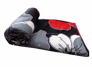 Manta de franela polar suave multicolor personalizada al por mayor 100% poliéster con patrón floral fabricada por Vaibhav Exports - Product Image 4