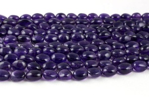 Perles de Pierre Précieuses Améthyste Violette Naturelle de Haute Qualité, Pépites à Facettes, 10 Pouces de Long, 1 Brin, Vente en Gros - Product Image 4