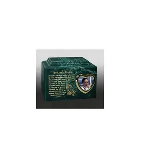 Lords Prayer Gold Heart Aluminum Cremation Urns for Adult Ashes Large Burial Urns for Human Ashes Adult Female Or Male