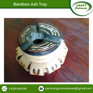 Cenicero de Bambú Artesanal Portátil para Oficina en Casa, Nuevo Diseño - Product Image 3