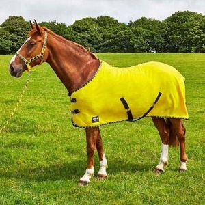Couverture en polaire pour cheval pour le printemps et l'automne Légère Toutes les couleurs disponibles |   Couverture en polaire légère pour cheval, utilisation printemps-automne, douce - Product Image 2