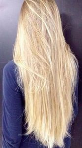 Perruque naturelle Remy couleur blond dorée — queen beauty, cheveux humains, qualité 10A, 613 couleurs - Product Image 4
