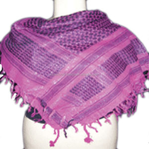 Lurex Arafat Shemagh Arab Keffiyeh Désert Écharpe à carreaux en coton - Product Image 3