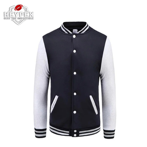 Veste universitaire Letterman en cuir 2025 laine pour hommes personnalisée noire avec broderie rouge Logos patchs étiquettes saison d'hiver - Product Image 2