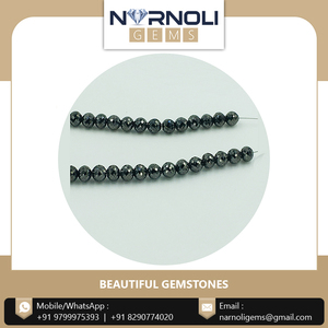 Mỗi Chuỗi Necklace Bead Chuỗi 100% Tự Nhiên Làm Đen Kim Cương Mặt 152.31 Carat Tùy Chỉnh Dây Chuyền Của Phụ Nữ 6 Đến 6.5 Mét - Product Image 2