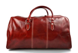 Sac de voyage en cuir véritable pour hommes et femmes Gym Luggage Carryon Weekender IHS-0007 - Product Image 5