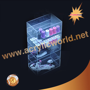 Customized Rotating Base Acrylic Cell <b>Phone</b> Charger Display Cell <b>Phone</b> Accessory Display Stand with Dividers China Factory Wholesale - Product Image 3