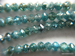 Natural <b>Blue</b> Color Faceted Diamond <b>Beads</b> at Wholesale Price,<b>blue</b> Faceted Diamond <b>Beads</b> - Product Image 2