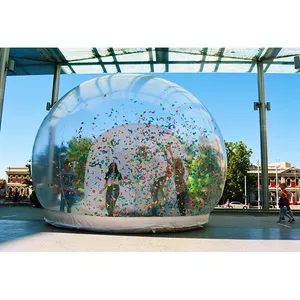 Venta caliente transparente confeti iglú inflable