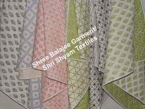 Couvertures imprimées en blocs faits à la main en mousseline de coton 100% bleu clair pour bébé literie douce pour nouveau-nés - Product Image 5