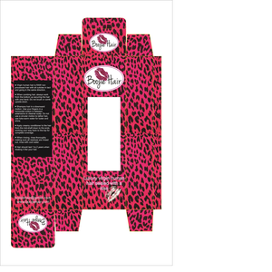 Cajas de papel personalizadas con impresión UV para embalaje de extensiones de cabello en relieve y laminación mate para uso industrial y de cuidado personal - Product Image 1