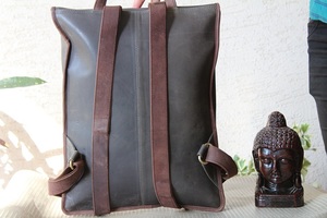 Genuine Leather <b>Bag</b> <b>Multi</b> Uses Backpack Stylish <b>Bag</b> - Product Image 5