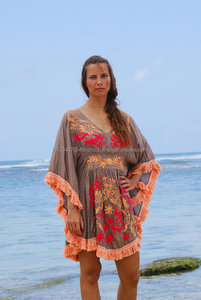 Most Elegant Arrival Luxury Resort Wear Kaftan Dress for <b>Women</b> Latest Embroidered Design Hot <b>Beach</b> Wear Moroccan Girls <b>Cover</b> <b>up</b> - Product Image 3