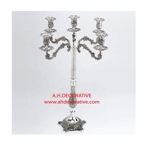 เชิงเทียนทองแบบแขวน,เชิงเทียนโบราณทำจากโลหะทำมือดีไซน์ใหม่สีทองสำหรับขาย - Product Image 2