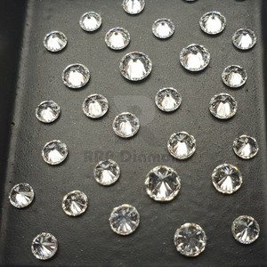 0.30 to 0.39 Carat DEF Color round Brilliant Cut SI Purity White Polished Lab Grown Diamond CVD HPHT IGI Certified - Product Image 1