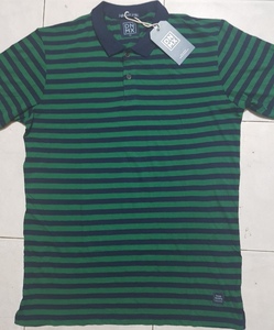 Polo pour hommes du Bangladesh Vêtements en coton de haute qualité avec bande de couleur pour le printemps - Product Image 2