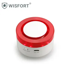 Suara Nirkabel Kontrol Wifi Smart Sirene 2 In 1 Alarm Sistem Tuya Smart Alarm