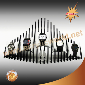 Présentoir de montre en bois acrylique sur mesure, présentoir de montre avec anneaux en C - Product Image 2