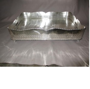 Bandeja rectangular de latón para servir, para decoración de boda/hogar, a la venta - Product Image 1
