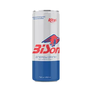 Vietnam Beverage Manufacturer 250ml Canned Bison Energy Drink Good Taste Help Focus Healthy Energy Supplements Drinks