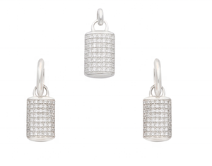 Livraison gratuite sur l'ensemble de pendentifs en diamant Droits d'importation et taxes supportés par le client 2000 $ + achats requis pour les boucles d'oreilles en diamant - Product Image 1