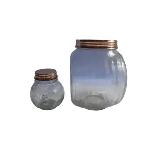 โถแก้วสำหรับใส่เครื่องเทศโถแก้วเมสันตกแต่งดีไซน์ใหม่ภาชนะบรรจุอาหารโถแก้วเมสันสำหรับเครื่องครัวในบ้าน - Product Image 1