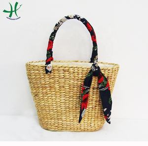 Sac à main vietnamien pour randonnée en mer, sac de mer avec doublure, en paille, été - Product Image 2