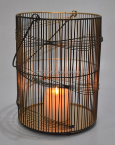 Lanternes et pots en fil métallique au design élégant pour la décoration de la maison, Noël, faits à la main - Product Image 3