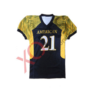 OEM Uniforme de football américain de haute qualité Personnalisable Respirant Design Nom de l'équipe Numéro Motif Meilleure Sublimation Plus Size - Product Image 1