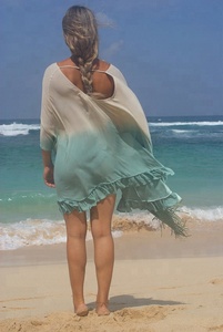 ชุดเดรสสั้นสไตล์โบฮีเมียนลายมัดย้อม คุณภาพสูง แฟชั่นชุดชายหาด คาฟทัน ไซส์พลัส ชุดใส่เที่ยวทะเล ชุดฤดูร้อน - Product Image 4