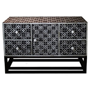 Modern High-End Bone and <b>Wood</b> <b>Bedside</b> Drawer Stylish Living Room Furniture for Home Office Use - Product Image 3