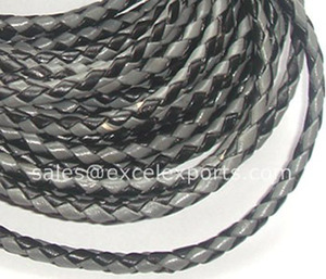 สายหนังถักหลากสีคุณภาพสูงขนาด3มม. 4มม. 5มม. สำหรับรองเท้ากระเป๋าเสื้อผ้าสิ่งทอภายในบ้าน (ขายส่ง) - Product Image 3