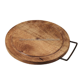 Bloques de cortar redondos de madera natural de Chaman India - Product Image 1