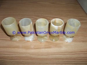 Juego de Vasos de Chupito de Ónix de Piedra Natural, Vasos Miniatura, Color Verde Claro - Product Image 4