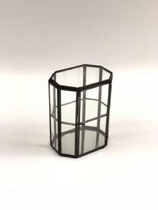 Joyero de vidrio y metal decorativo moderno Confiabilidad Solución de almacenamiento de collar y anillo del fabricante - Product Image 4