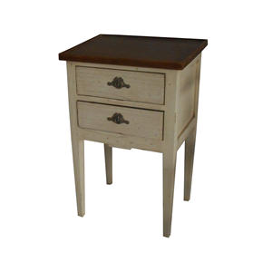 Home Furniture - French Classic <b>Wooden</b> Nightstand Bedroom Furniture - Product Image 1