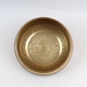 Bol boite de méditation et de guérison, intérieur sculpté, fait à la main, Kasha - Product Image 1