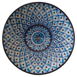 Poterie rétro en céramique, produits décoratifs classiques, assiette peinte à la main, 80 pièces - Product Image 1