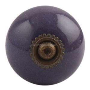 Fait main Pourpre Solide Tiroir Poignées boutons Armoire Décorative Boutons CSCRK-188 (SCRK-41) - Product Image 1