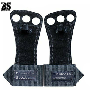 Brussels Wholesale Premium Weight Lifting Wrist Straps for Maximum <b>Grip</b> Support Deadlift Gloves Cowhide <b>Hand</b> <b>Grip</b> Pads - Product Image 3