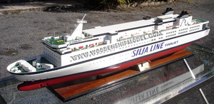 GTS FINNJET CRUISE FERRY MODELO DE MADERA BARCO Estilo europeo Artesanía náutica Novedad Decoración para el hogar Regalo - Product Image 3