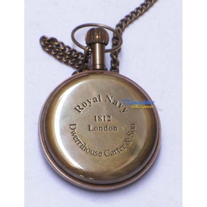Designer Nautical Brass Antique Pocket Watch Decor Gift <b>Vintage</b> Style Pocket Watch Collectible Pocket Watch Baptism Gift - Product Image 2