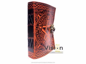 Fabricante indio antiguo hecho a mano diario de cuero personalizado para hombres y mujeres diario de viaje y cuadernos para suministro a granel - Product Image 5