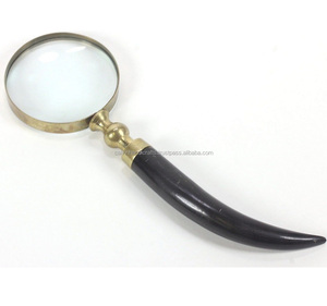 Mango de bocina Vintage, lupa de latón, bocina negra de mano, CHMG40066 - Product Image 1