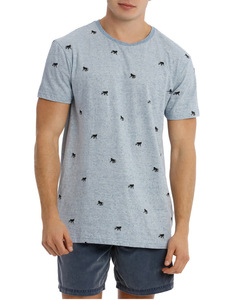 เสื้อยืดยิมชายแบบกําหนดเองที่บังคลาเทศทําจากผ้าฝ้ายสแปนเด็กซ์แห้งเร็วพร้อมโลโก้ระเหิดทั้งหมดหรือพิมพ์ย้อมธรรมดา - Product Image 1