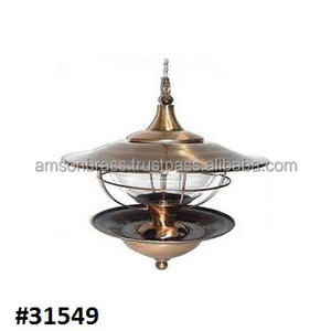 Mangeoire à oiseaux en métal verre nouveauté extérieure graine sauvage cuivre métal Antique cuivre classique mangeoire à oiseaux Design Unique jardin - Product Image 6